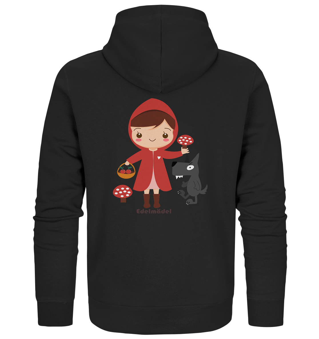 Sweatjacke Edelmädel Organic Rotkäppchen - FROLLEIN KÄTHE Shop