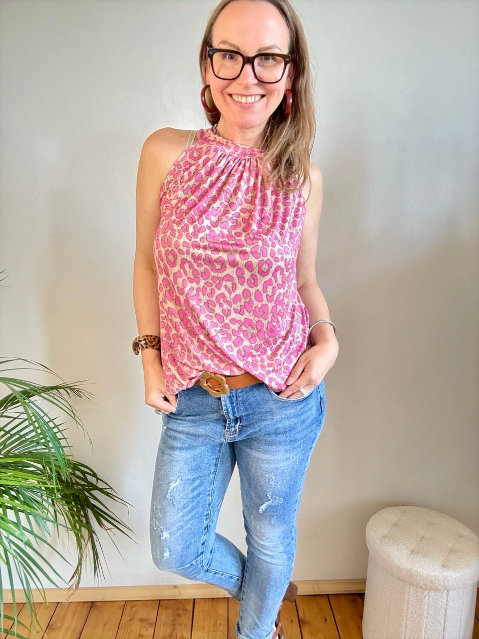 Top Alice Leo Cream Rose - FROLLEIN KÄTHE Shop