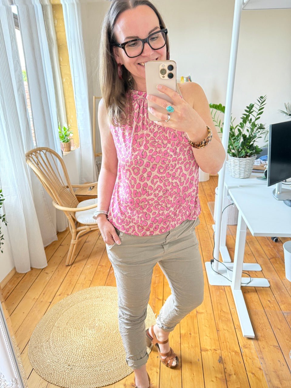 Top Alice Leo Cream Rose - FROLLEIN KÄTHE Shop