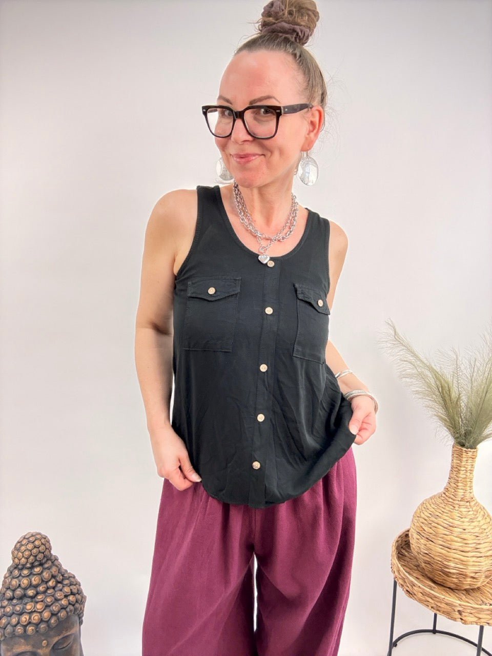 Top Alice Schwarz - FROLLEIN KÄTHE Shop
