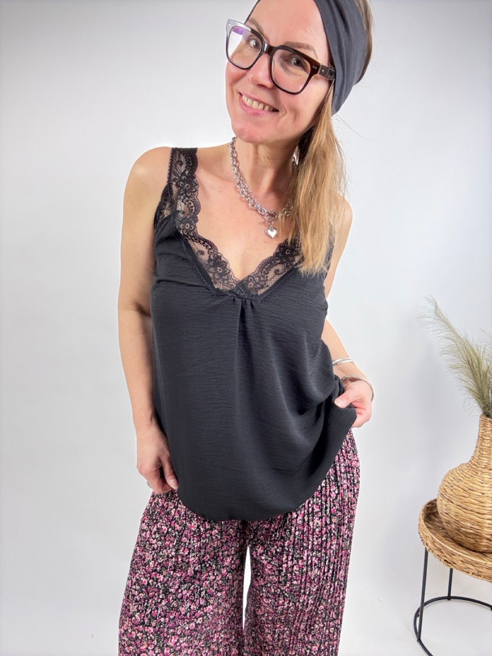 Top Ava Schwarz - FROLLEIN KÄTHE Shop