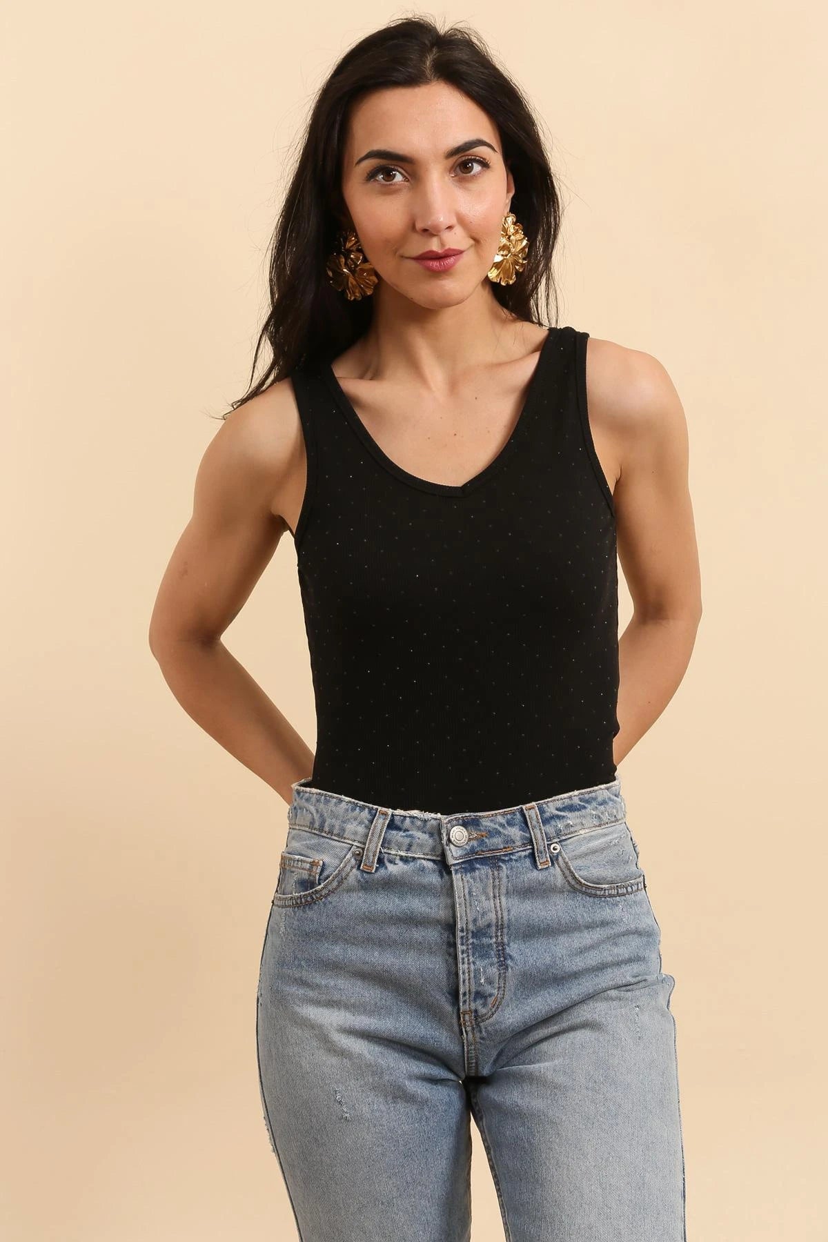 Top Elina in Schwarz - FROLLEIN KÄTHE Shop