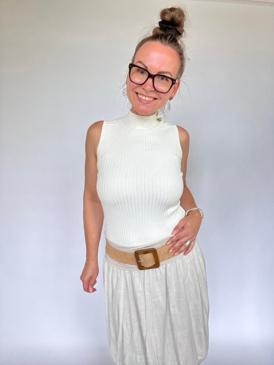 Top Emmy Strick Wollweiß - FROLLEIN KÄTHE Shop