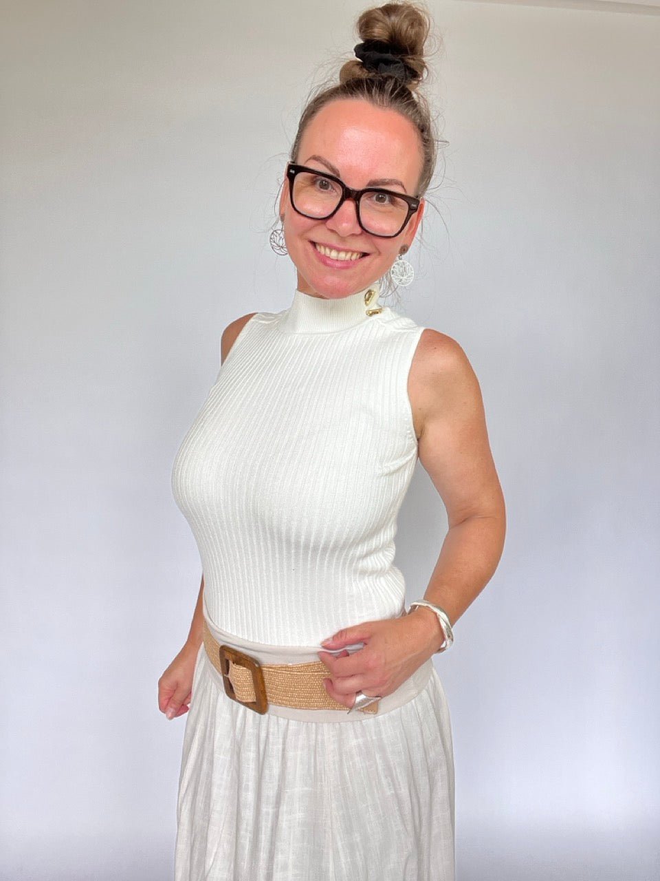 Top Emmy Strick Wollweiß - FROLLEIN KÄTHE Shop
