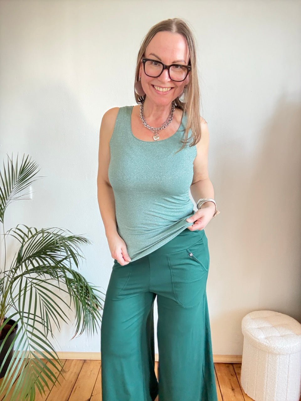 Top Glamour Girl Grün - FROLLEIN KÄTHE Shop