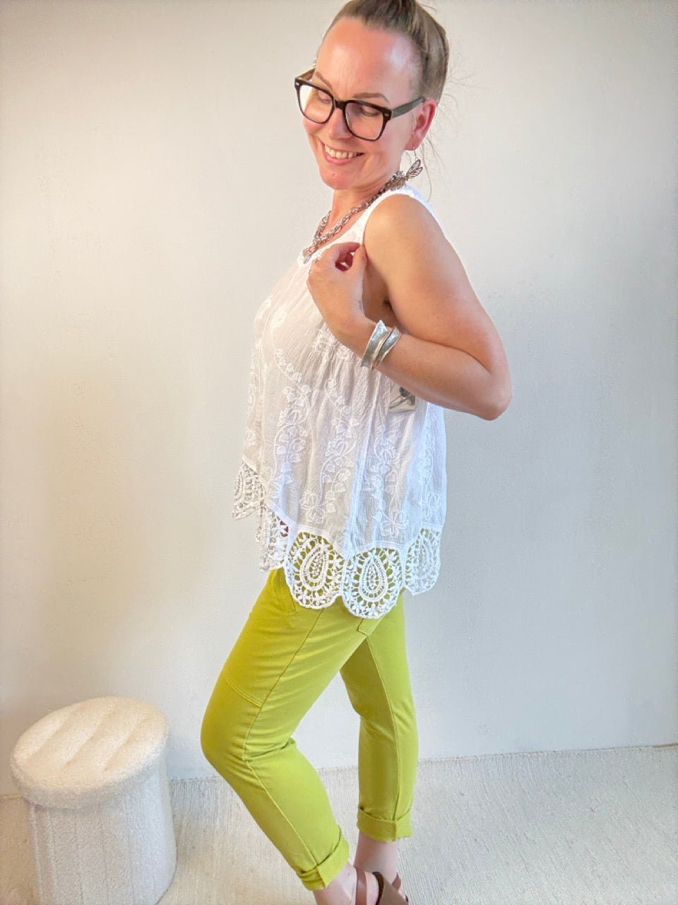 Top Holly Weiß - FROLLEIN KÄTHE Shop