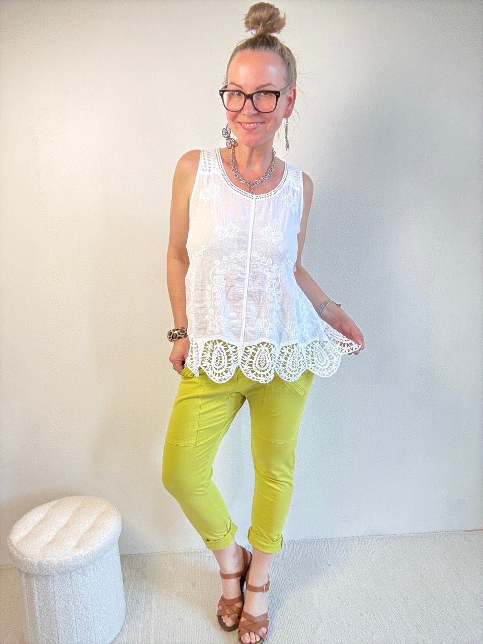 Top Holly Weiß - FROLLEIN KÄTHE Shop