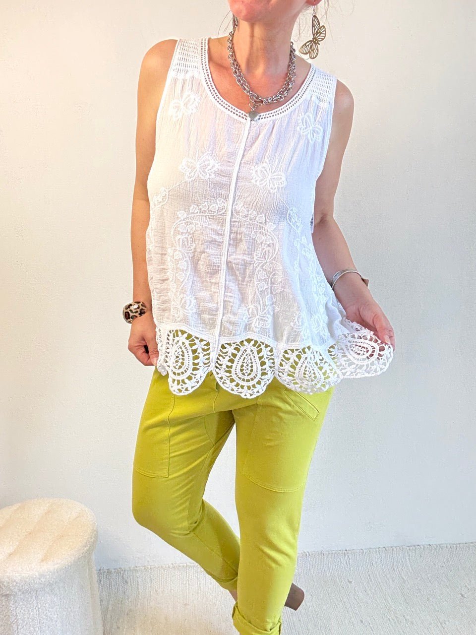 Top Holly Weiß - FROLLEIN KÄTHE Shop