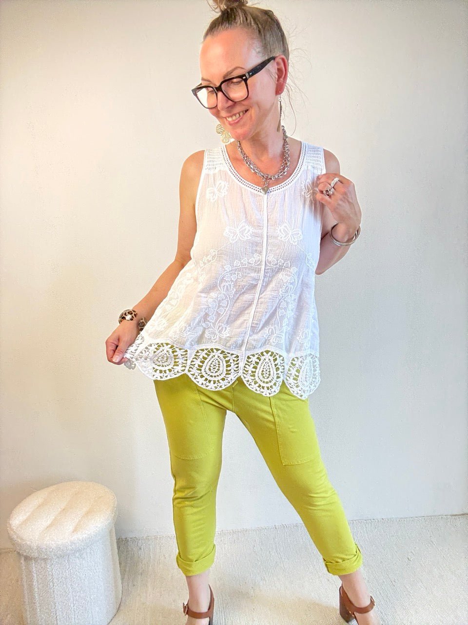 Top Holly Weiß - FROLLEIN KÄTHE Shop