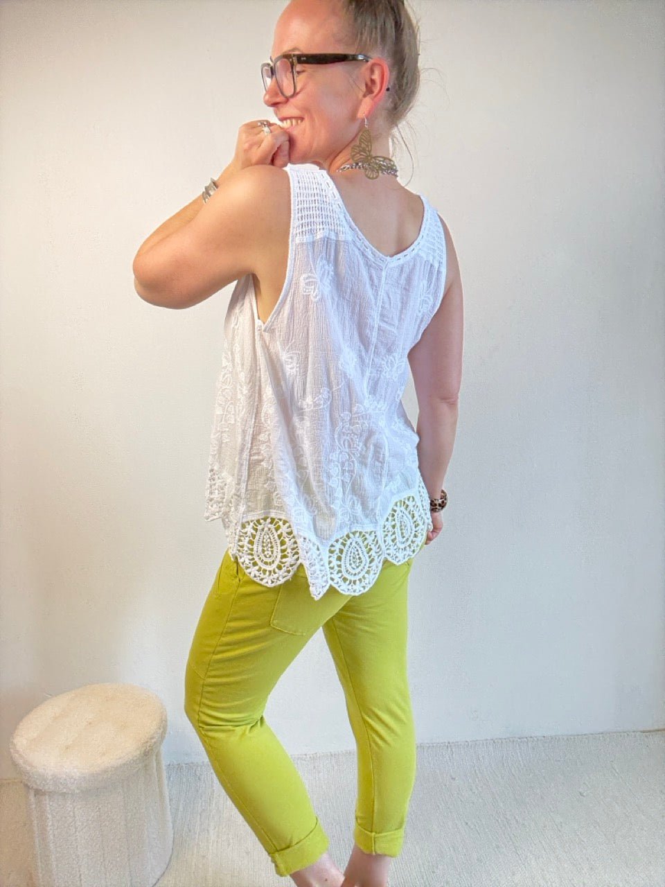 Top Holly Weiß - FROLLEIN KÄTHE Shop