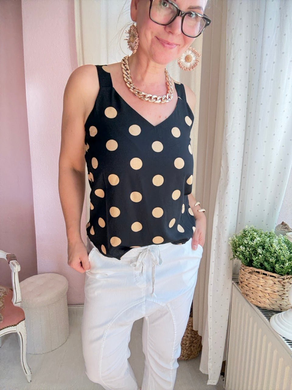 Top Lula Schwarz - FROLLEIN KÄTHE Shop