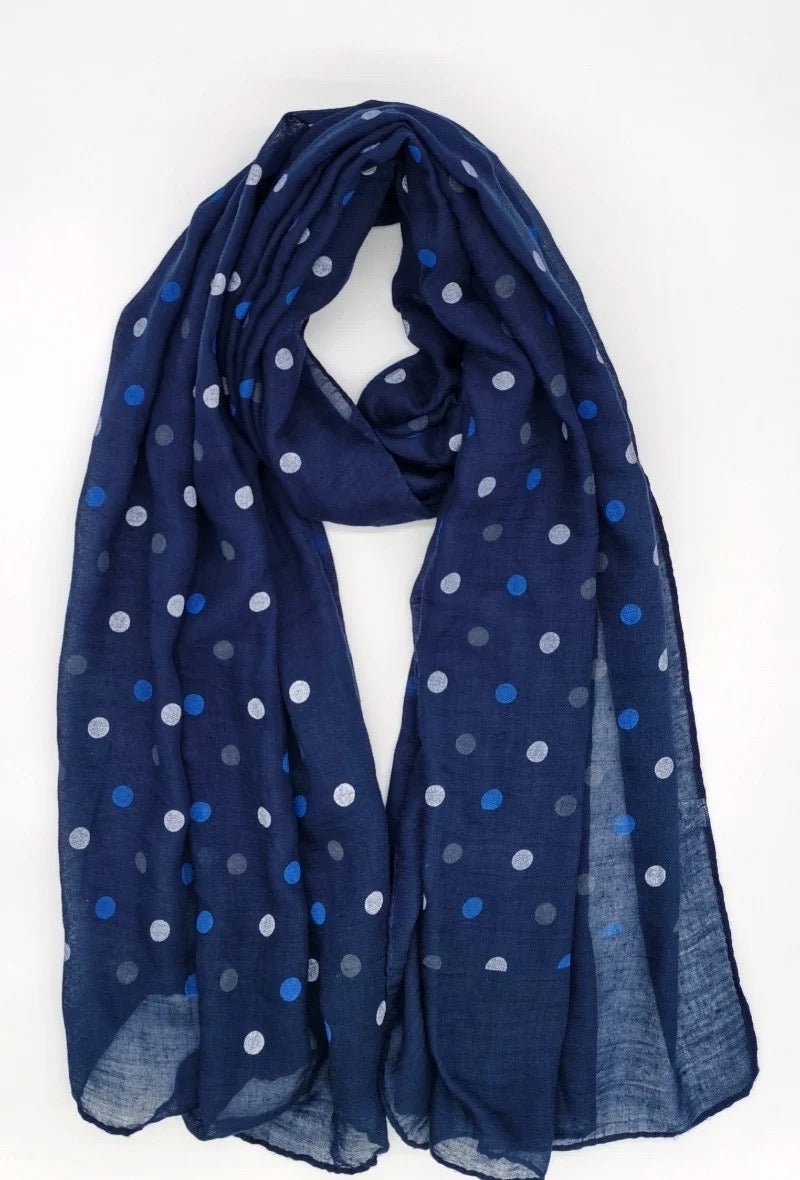 Tuch Polka Dots Blau - FROLLEIN KÄTHE Shop