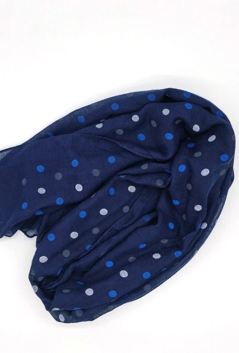 Tuch Polka Dots Blau - FROLLEIN KÄTHE Shop