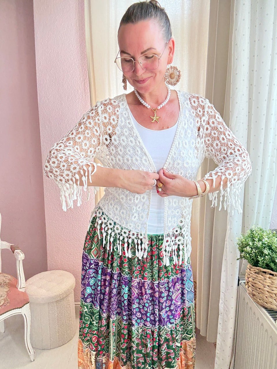 Weste Holiday Cream - FROLLEIN KÄTHE Shop