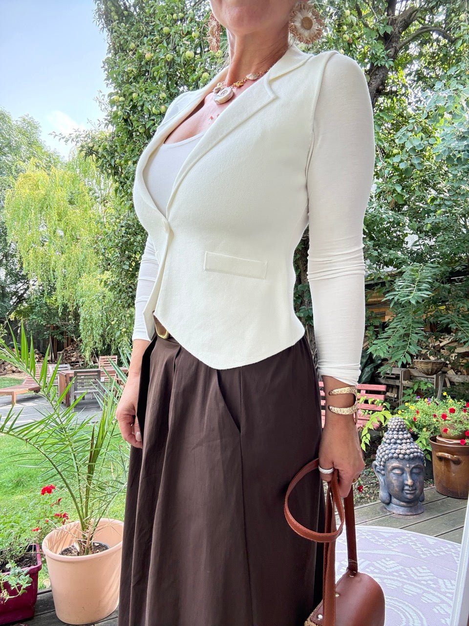 Weste Lori Wollweiß - FROLLEIN KÄTHE Shop