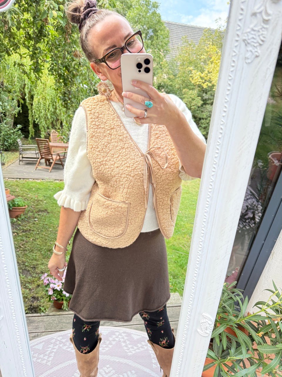 Weste Wölkchen Karamell - FROLLEIN KÄTHE Shop