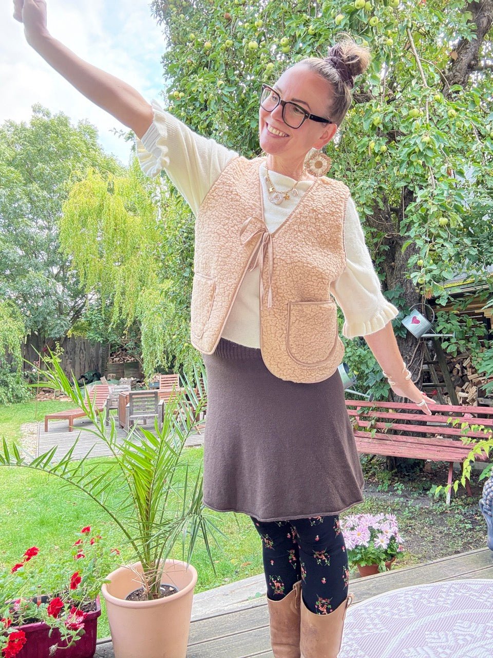 Weste Wölkchen Karamell - FROLLEIN KÄTHE Shop