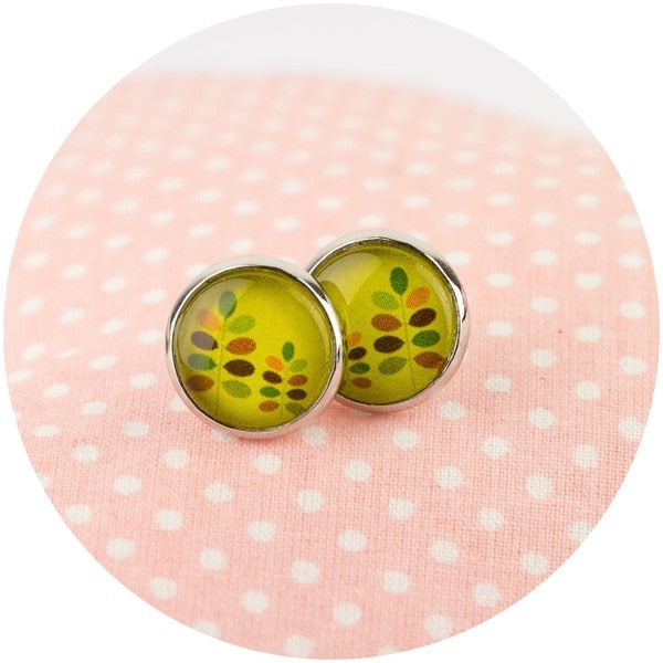 Ohrstecker bunte Blätter ♥Kiki - FROLLEIN KÄTHE Shop