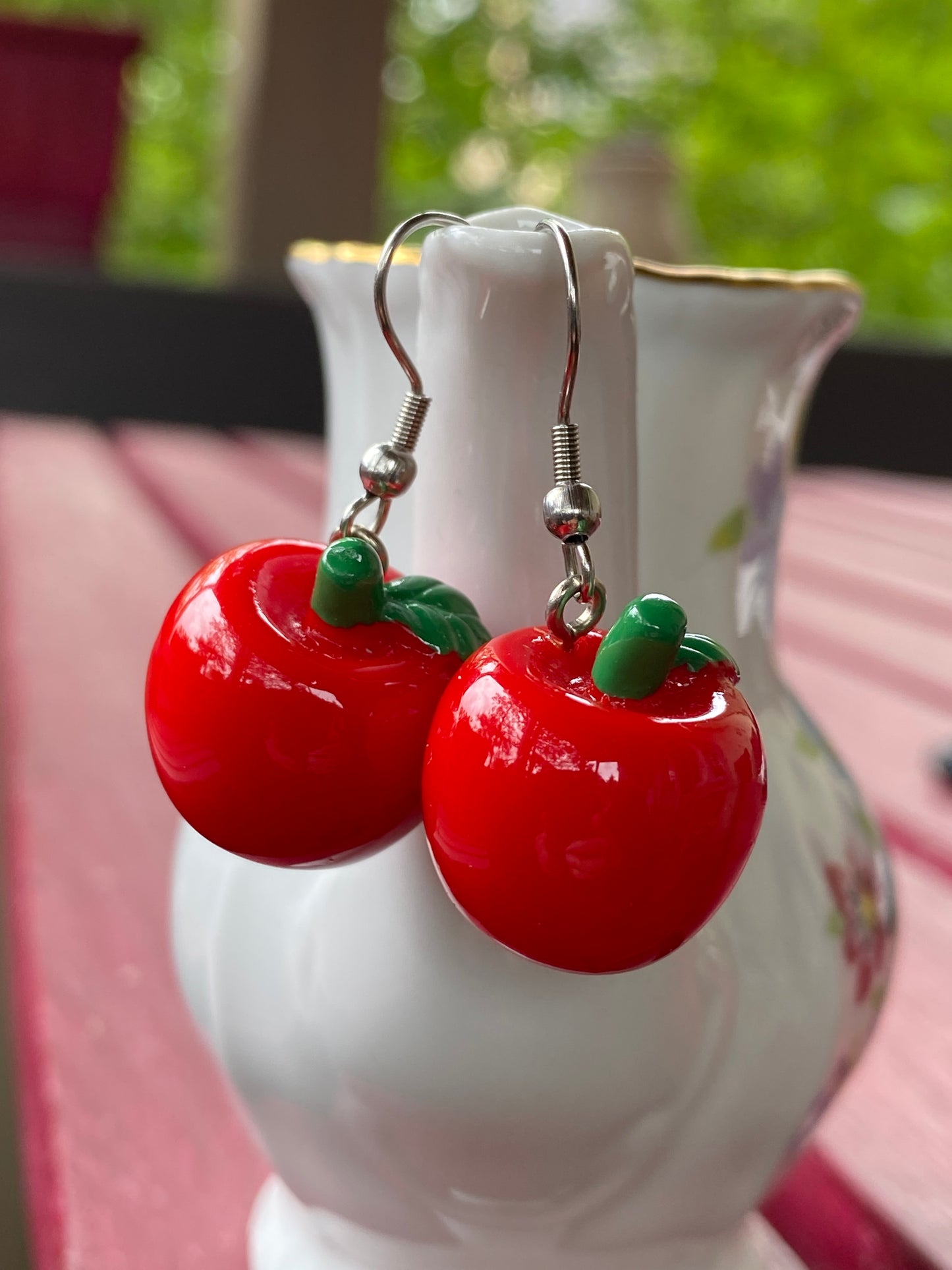 Ohrhänger Äpfelchen Rot