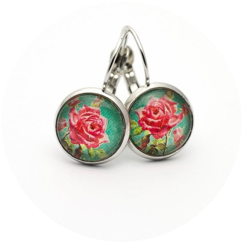 ♥ Kiki ♥ Ohrhänger rote Rose - FROLLEIN KÄTHE Shop
