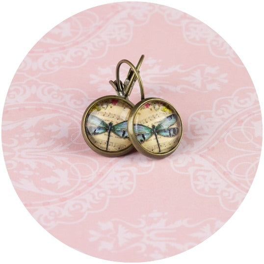 ♥ Kiki ♥ Ohrhänger Schmetterlingstraum mit Noten - FROLLEIN KÄTHE Shop