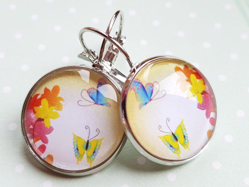 Ohrhänger Floral Butterfly ♥ Kiki Ohrschmuck - FROLLEIN KÄTHE Shop
