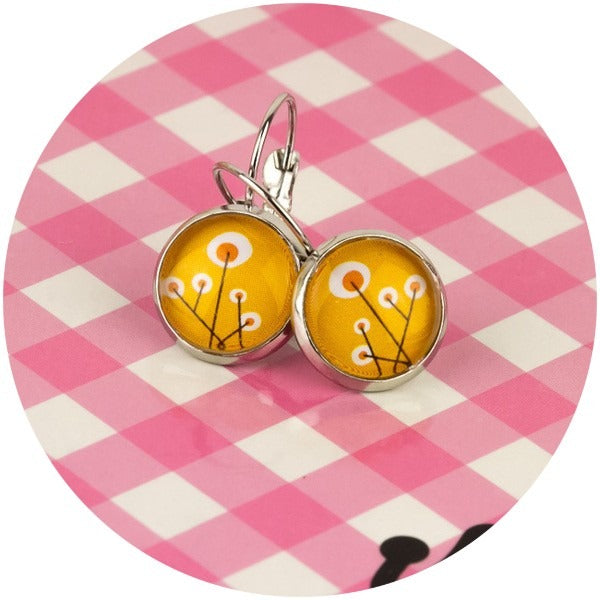Ohrhänger Retro Colors Blütenformen ♥Kiki - FROLLEIN KÄTHE Shop