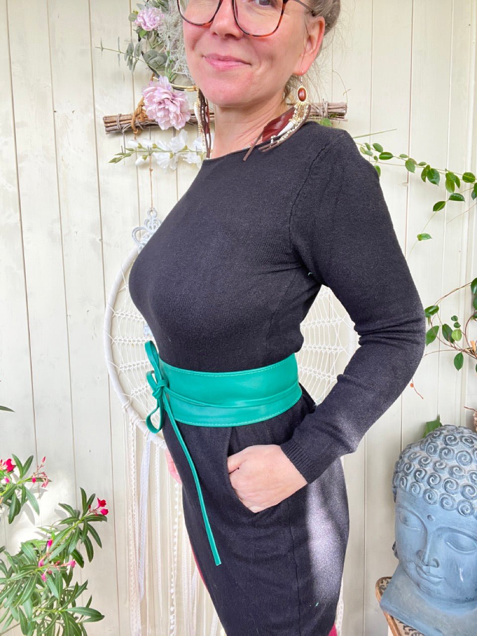 Gürtel Echter Taillenhit Tannengrün - FROLLEIN KÄTHE Shop