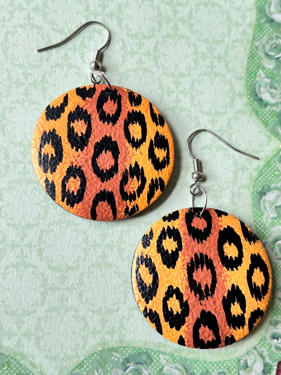 Holzohrringe Leo Braun - FROLLEIN KÄTHE Shop