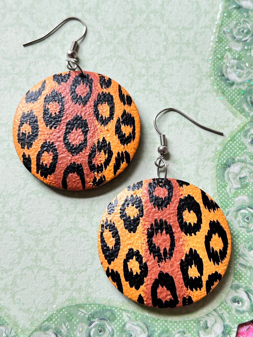 Holzohrringe Leo Braun - FROLLEIN KÄTHE Shop