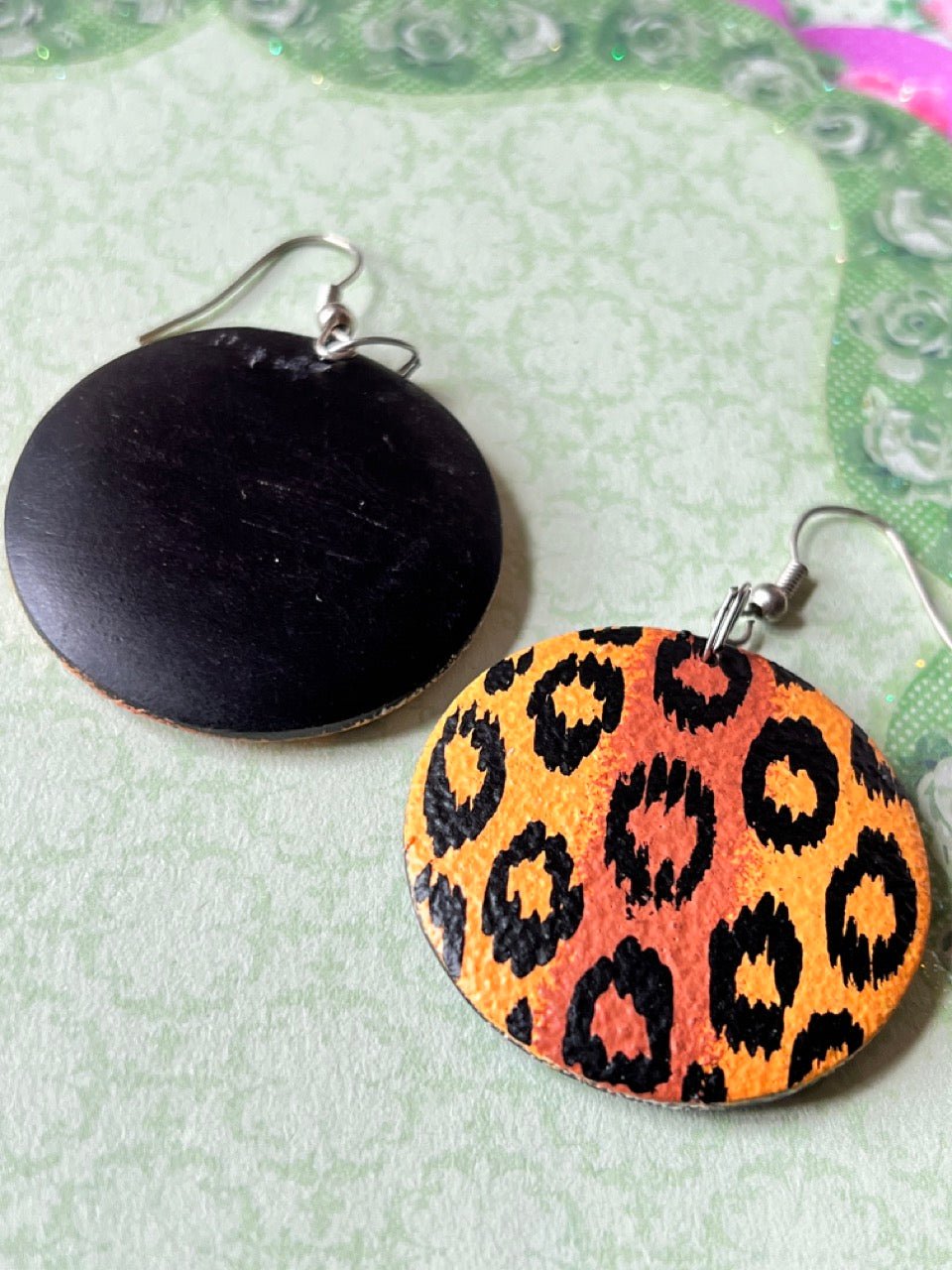 Holzohrringe Leo Braun - FROLLEIN KÄTHE Shop