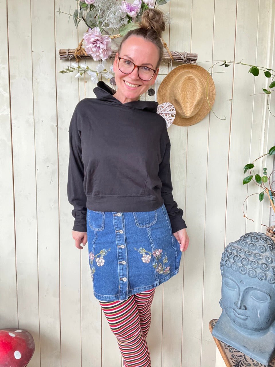 Jeansrock Denim Star Blau - FROLLEIN KÄTHE Shop