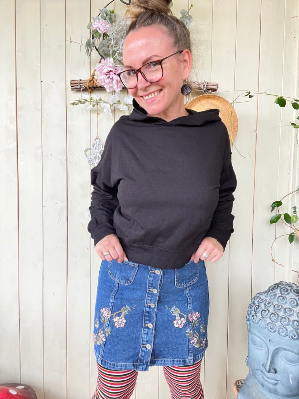 Jeansrock Denim Star Blau - FROLLEIN KÄTHE Shop