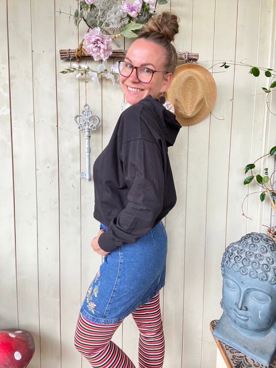 Jeansrock Denim Star Blau - FROLLEIN KÄTHE Shop