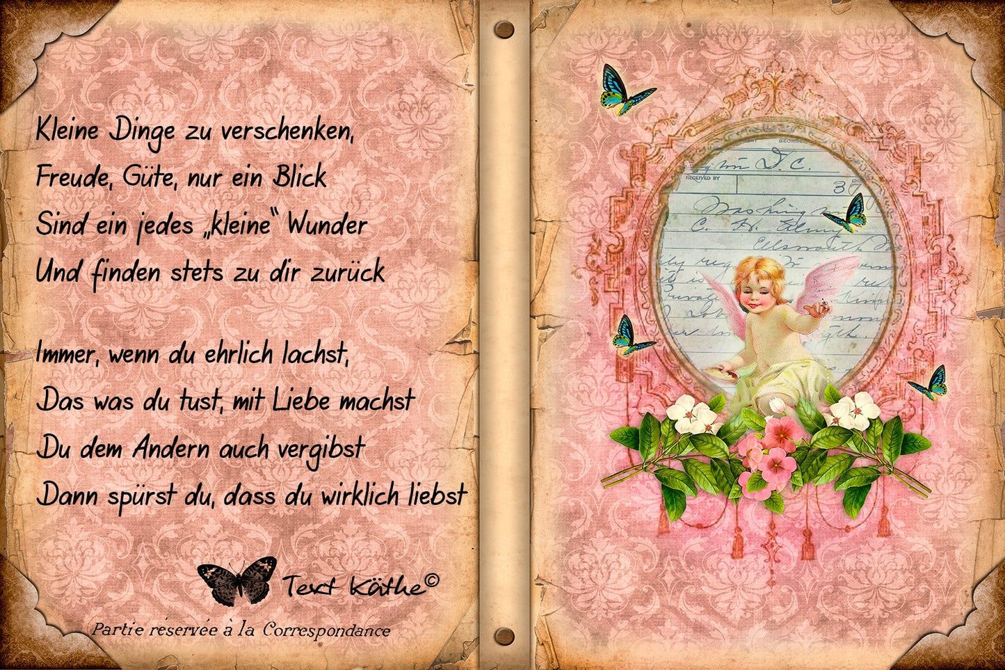 Käthe Gedicht Kleine Dinge zu verschenken... - FROLLEIN KÄTHE Shop