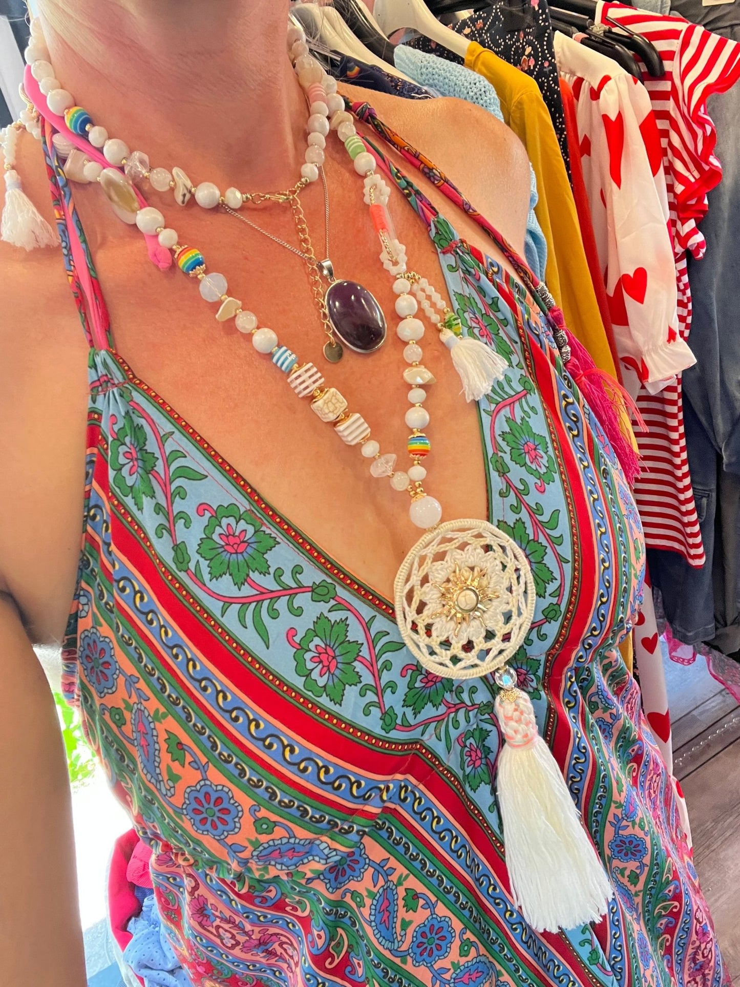 Kette Traumfänger Weiß - FROLLEIN KÄTHE Shop