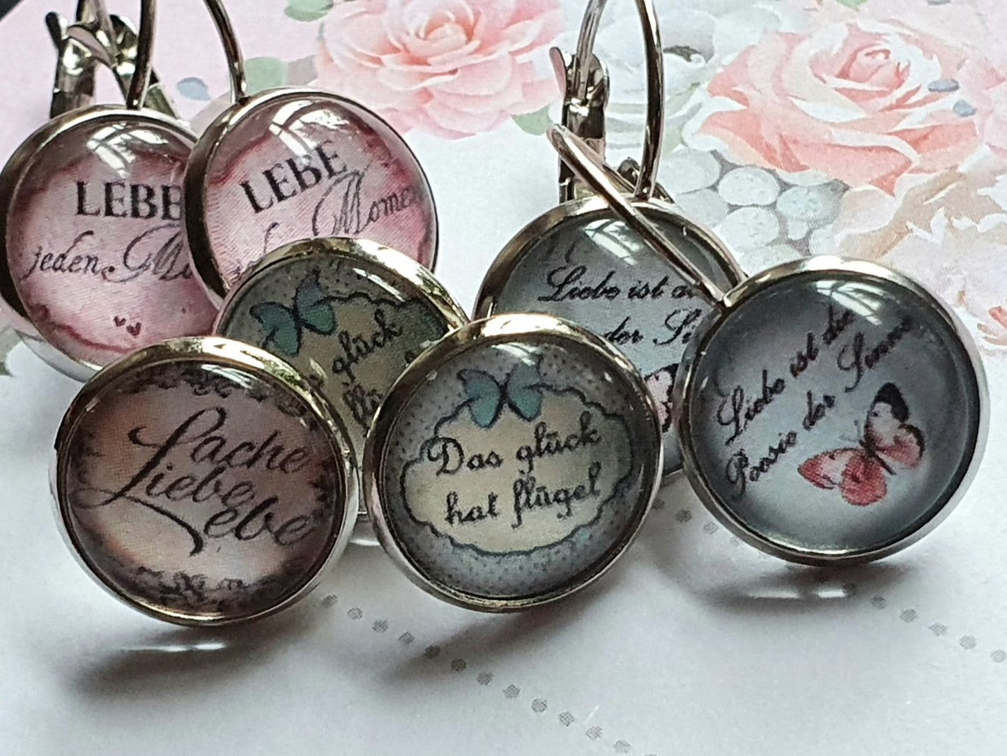 Kiki Ohrhänger Liebe jeden Moment Rose - FROLLEIN KÄTHE Shop