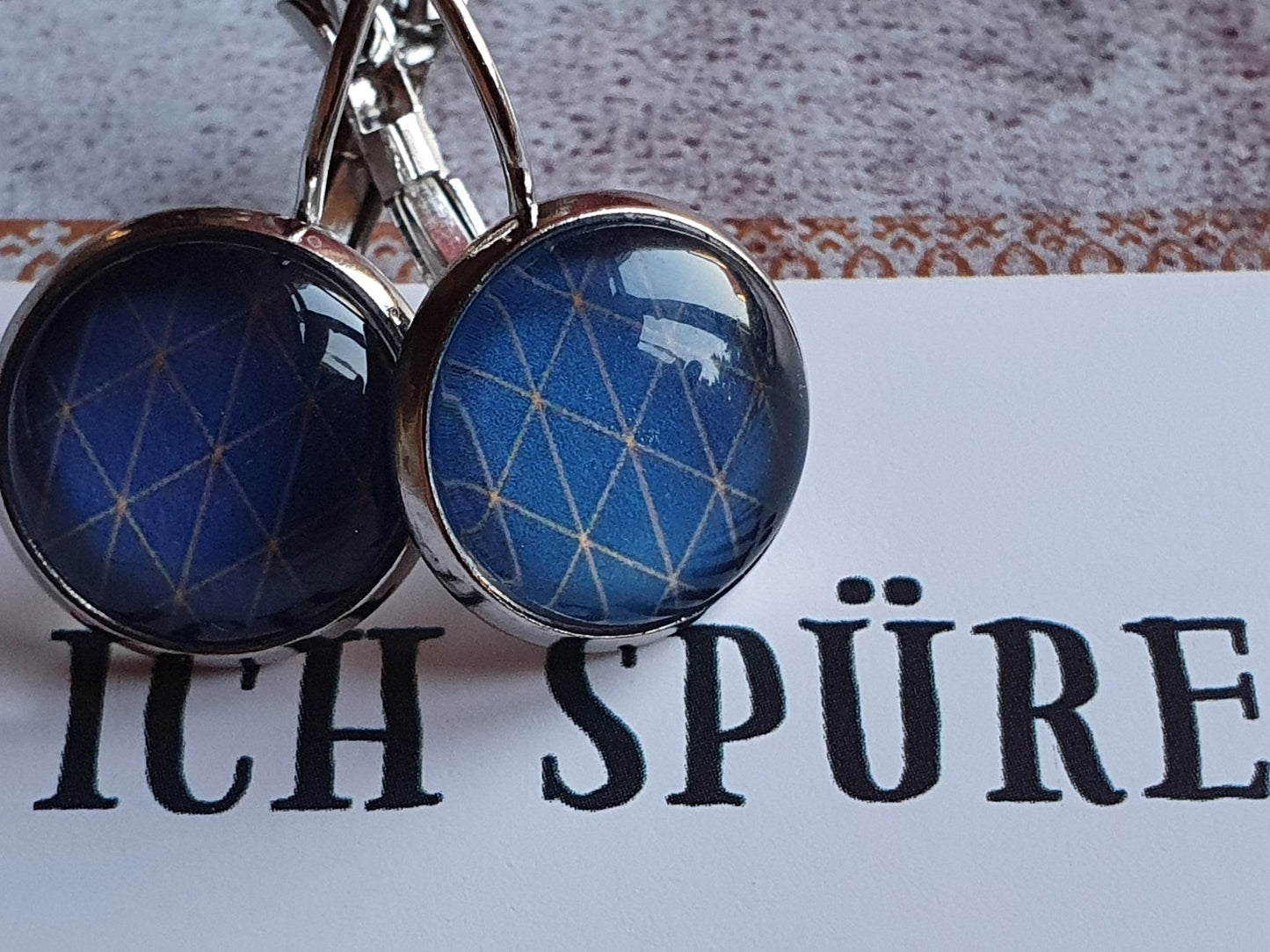 Kiki ♥ Ohrhänger Selbstliebe Blau - FROLLEIN KÄTHE Shop