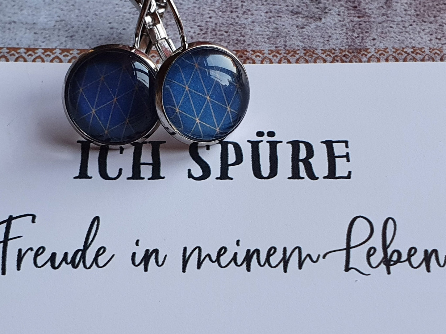 Kiki ♥ Ohrhänger Selbstliebe Blau - FROLLEIN KÄTHE Shop