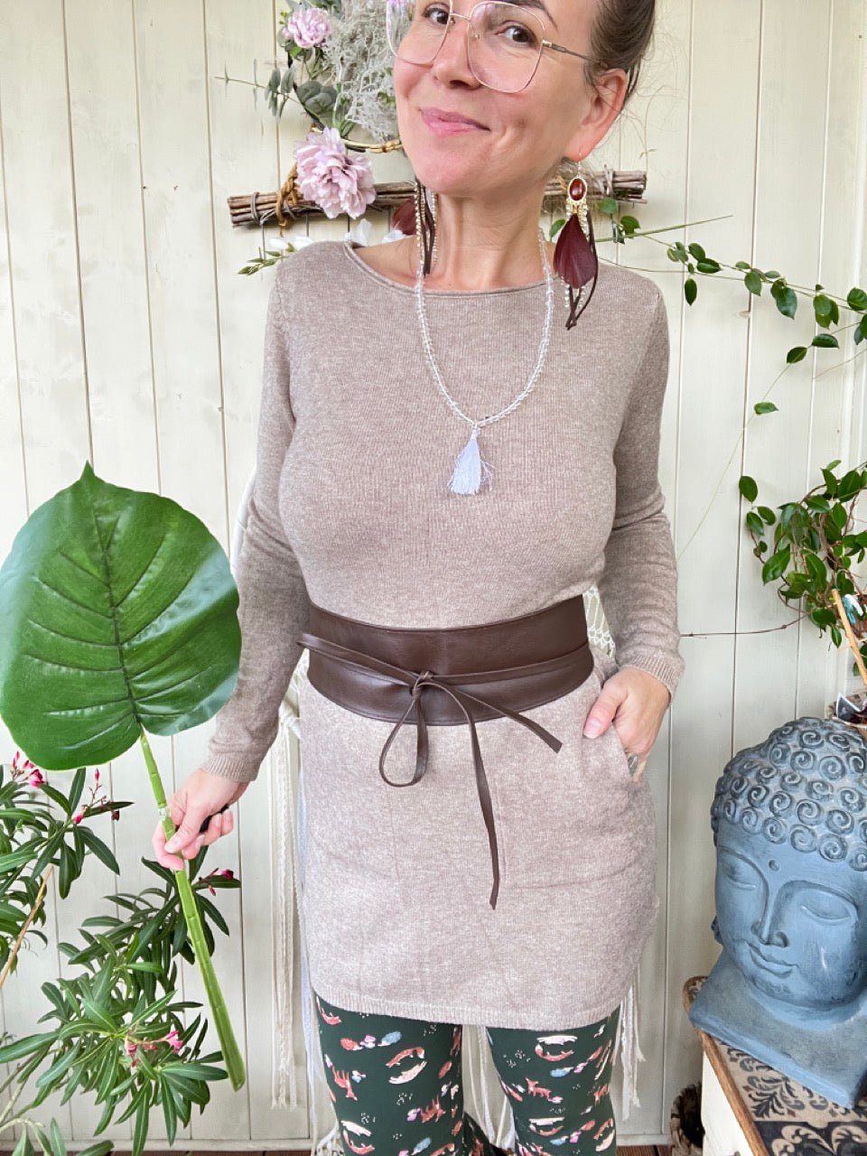 Kleid Herrlich verträumt Milchkaffee - FROLLEIN KÄTHE Shop