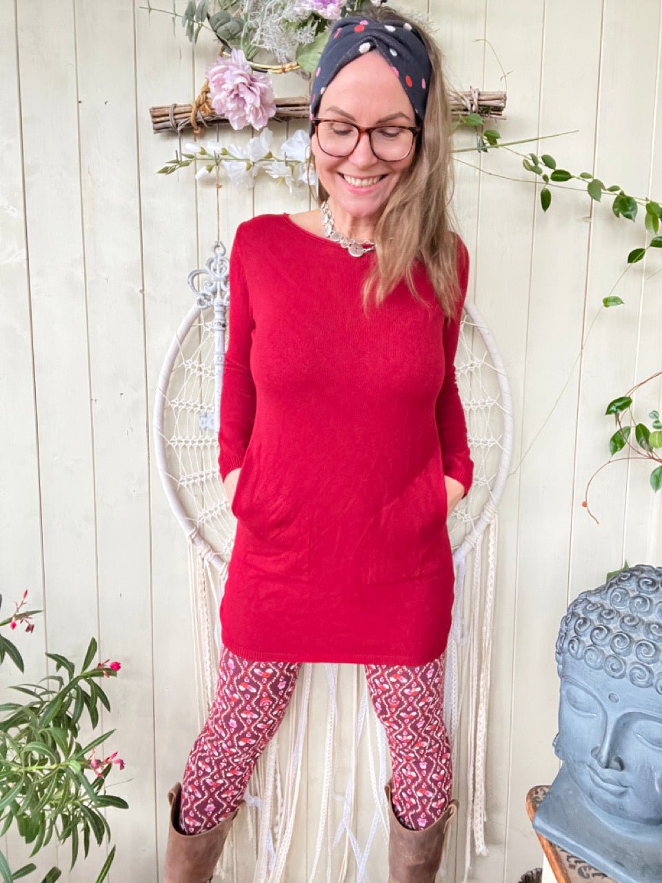 Kleid Herrlich verträumt Rot - FROLLEIN KÄTHE Shop