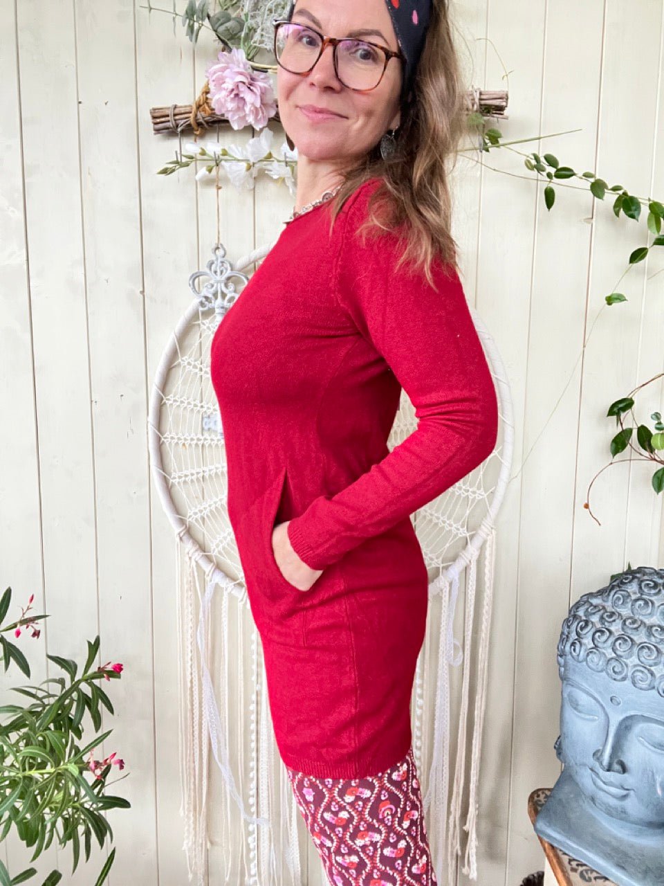 Kleid Herrlich verträumt Rot - FROLLEIN KÄTHE Shop