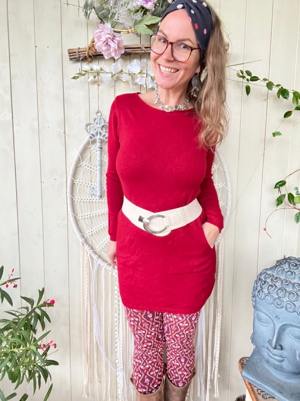 Kleid Herrlich verträumt Rot - FROLLEIN KÄTHE Shop