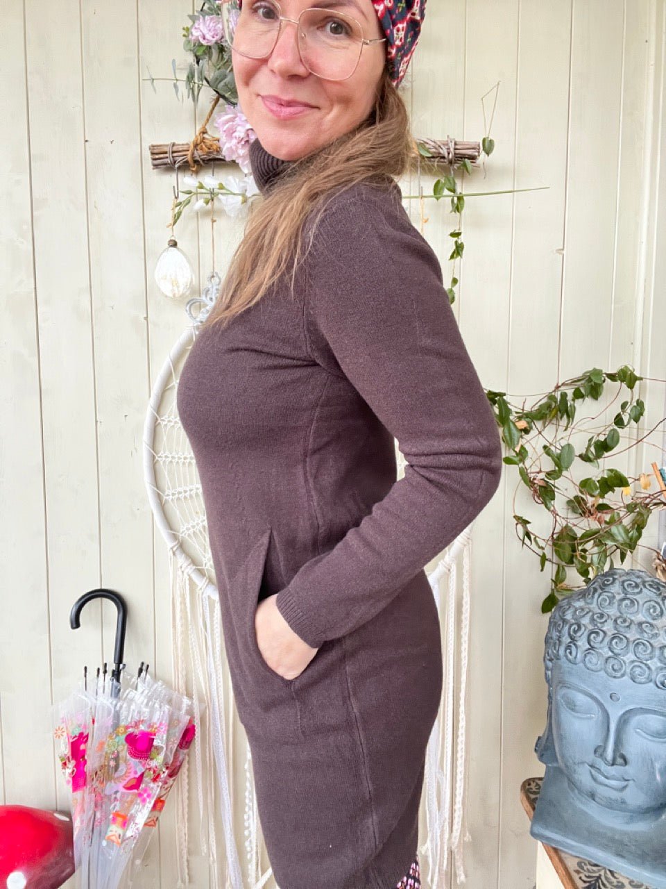 Kleid Herrlich weich Chocolate - FROLLEIN KÄTHE Shop