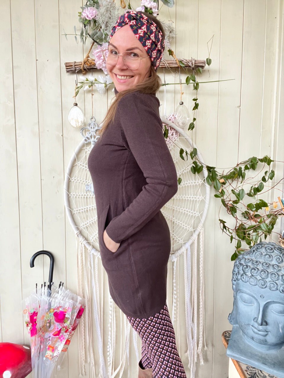 Kleid Herrlich weich Chocolate - FROLLEIN KÄTHE Shop