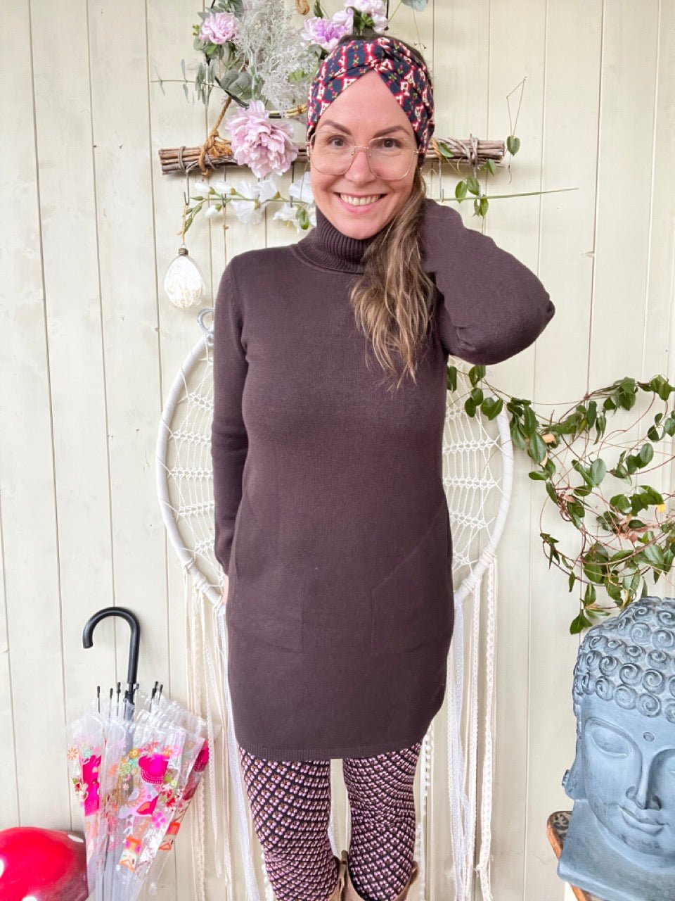 Kleid Herrlich weich Chocolate - FROLLEIN KÄTHE Shop