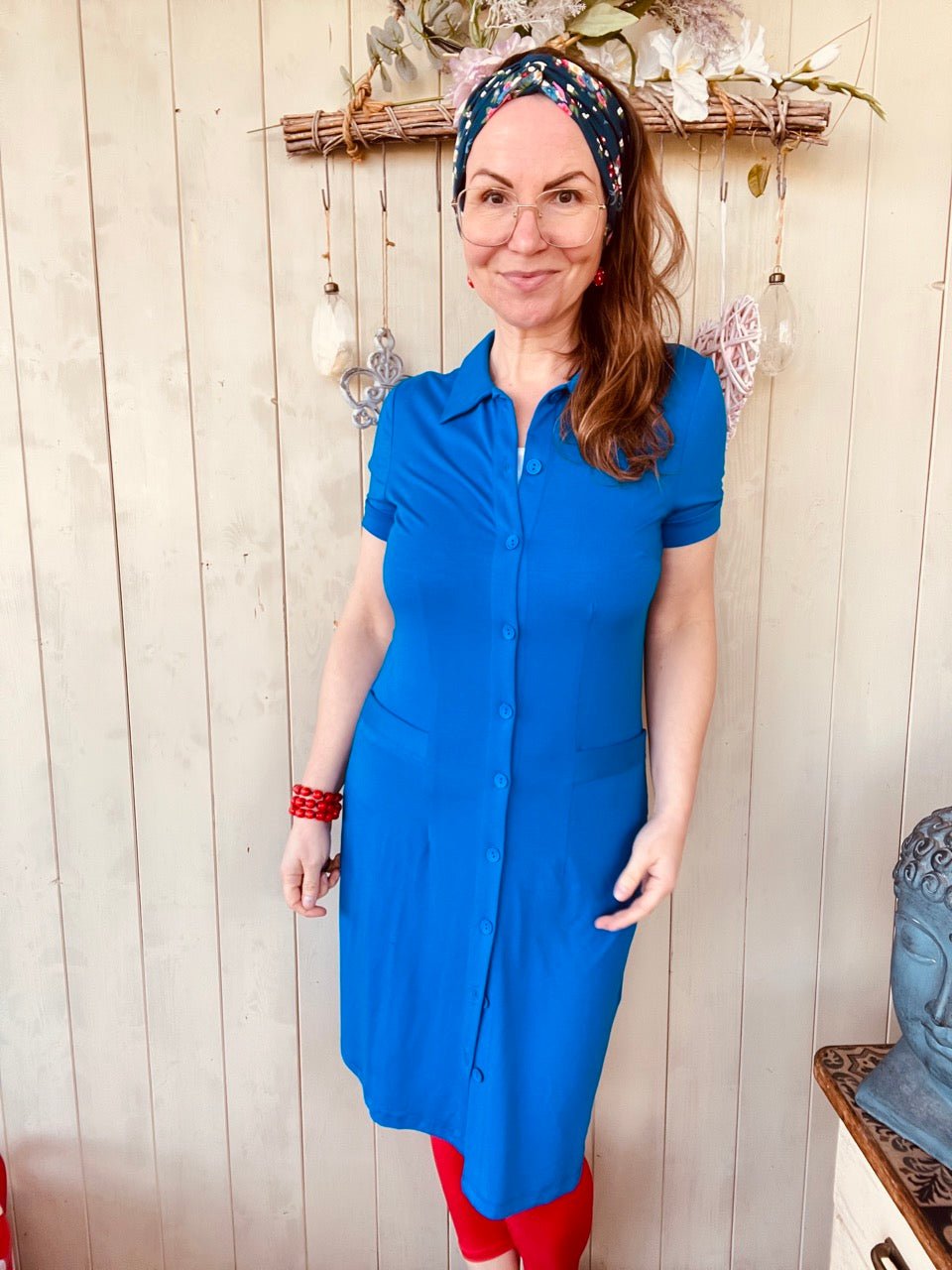 Kleid kiss me darling Blau - FROLLEIN KÄTHE Shop