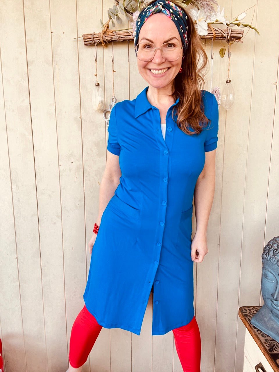 Kleid kiss me darling Blau - FROLLEIN KÄTHE Shop