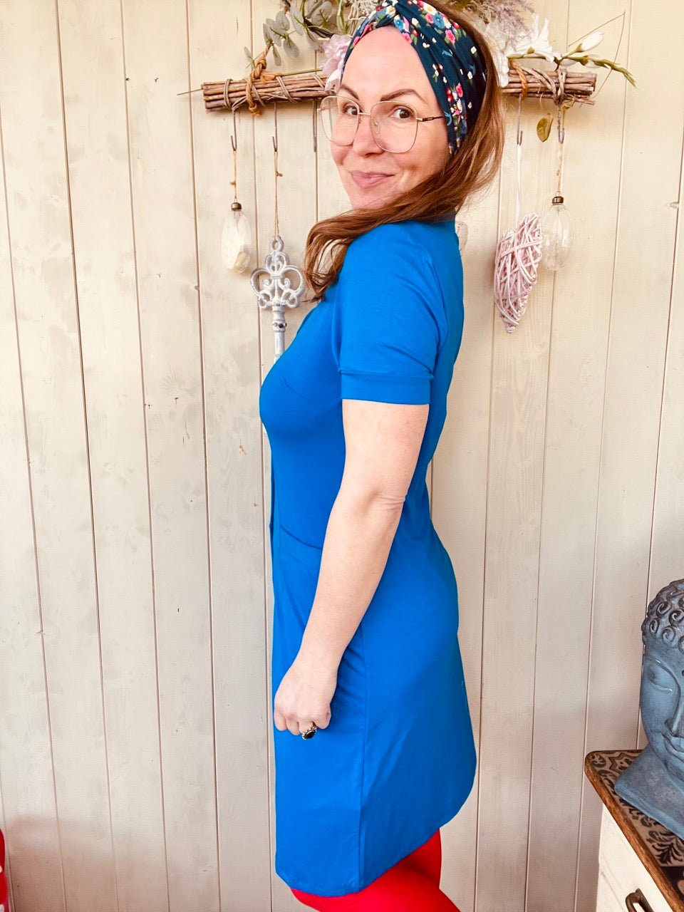Kleid kiss me darling Blau - FROLLEIN KÄTHE Shop