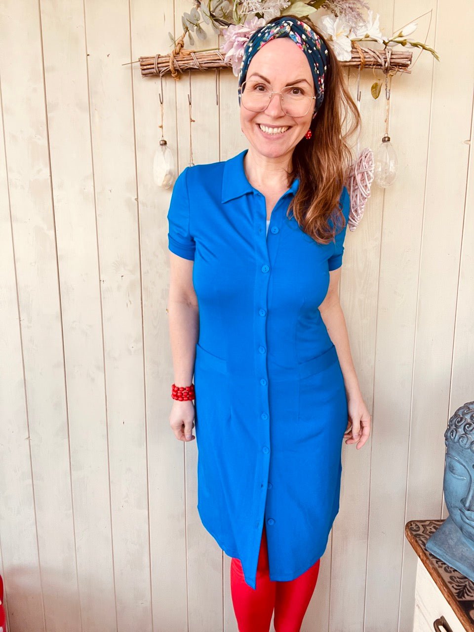 Kleid kiss me darling Blau - FROLLEIN KÄTHE Shop
